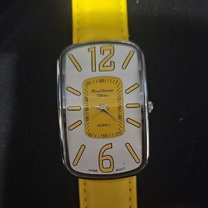 DaVinci Yellow and Silver Women's Watch